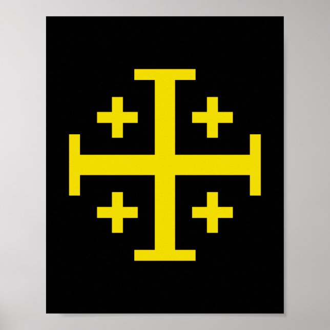 Jerusalem cross  poster (Front)