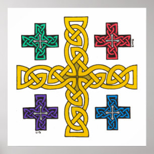 Jerusalem Cross print