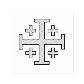 Jerusalem cross self-inking stamp
