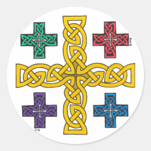 Jerusalem Cross stickers