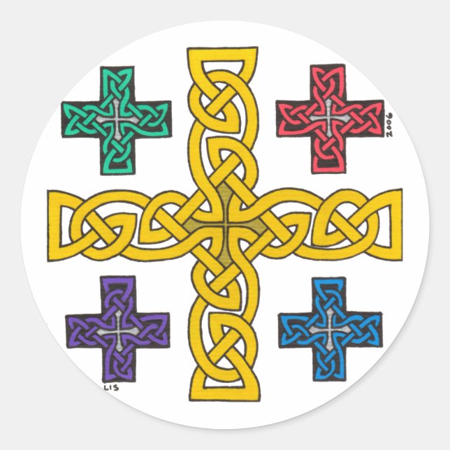 Jerusalem Cross stickers (Front)