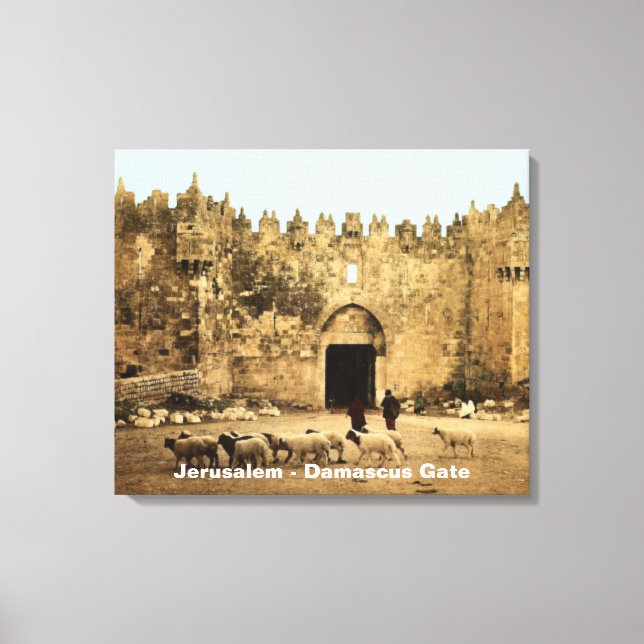 Jerusalem - Damascus Gate Canvas Print (Front)