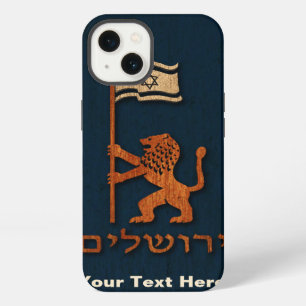 Jerusalem Day Lion With Flag iPhone Case