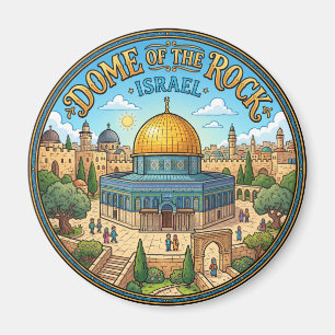 Jerusalem Dome of the Rock Israel Magnet