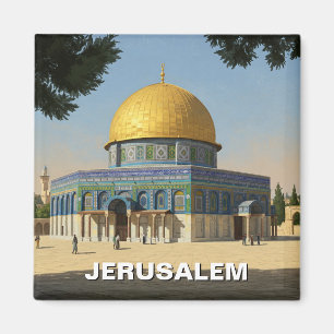 Jerusalem Dome of the Rock Travel Magnet