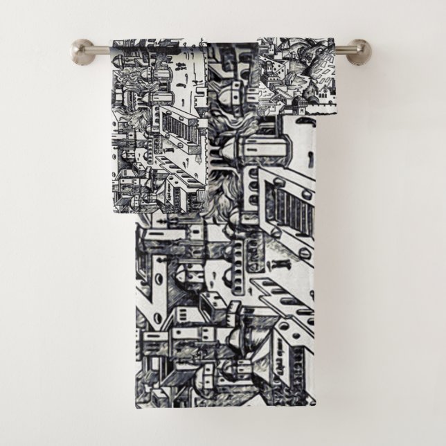 Jerusalem during the reign of Solomon  Bath Towel Set (Insitu)
