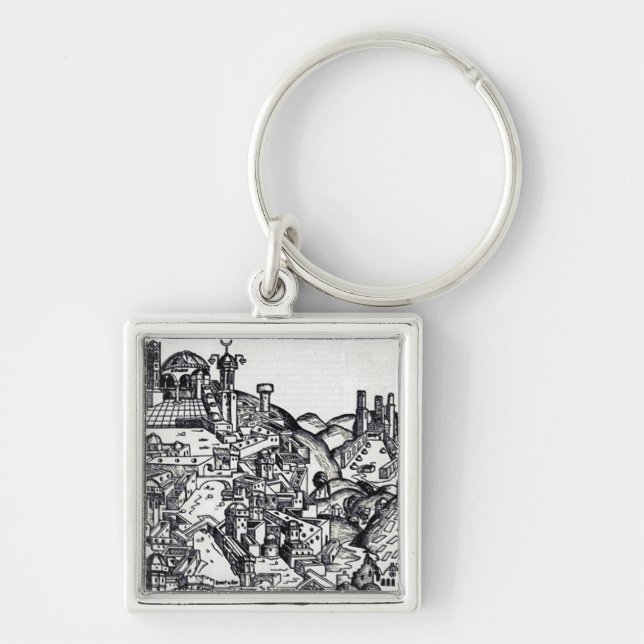 Jerusalem during the reign of Solomon  Key Ring (Front)