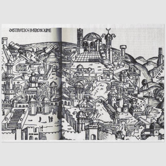 Jerusalem during the reign of Solomon  Tissue Paper (Front)