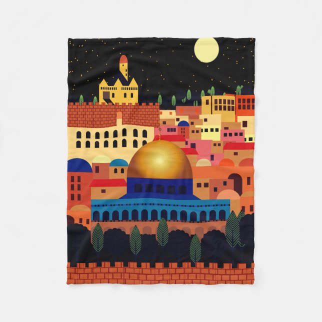 Jerusalem Fleece Blanket (Front)
