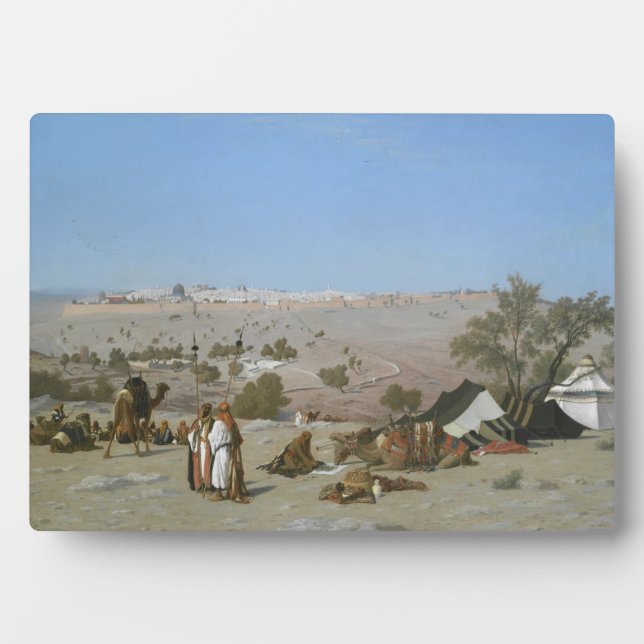 Jerusalem from the Mount of Olives | 1880 Plaque (Front)