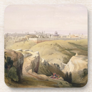 Jerusalem from the Mount of Olives, April 8th 1839 Coaster