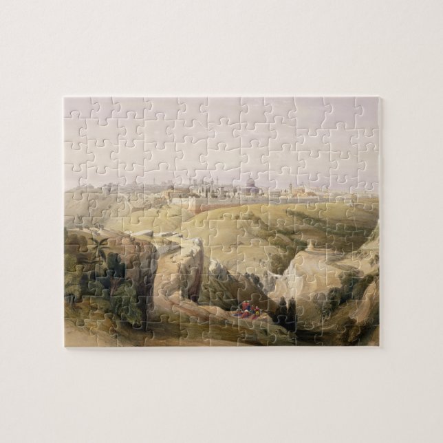 Jerusalem from the Mount of Olives, April 8th 1839 Jigsaw Puzzle (Horizontal)
