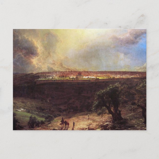 Jerusalem from the Mount of Olives by Church Postcard (Front)