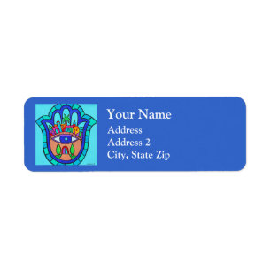Jerusalem Hamsa Return Address Label