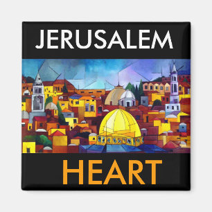 JERUSALEM HEART MAGNET