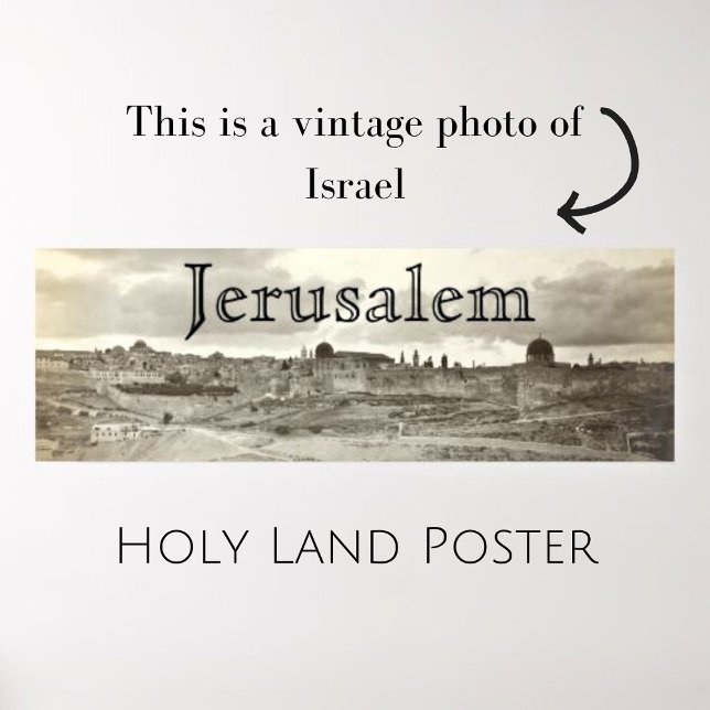 Jerusalem Holy Land Photo Poster (Creator Uploaded)