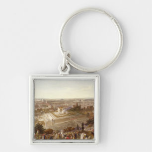 Jerusalem in her Grandeur, engraved by Charles Mot Key Ring