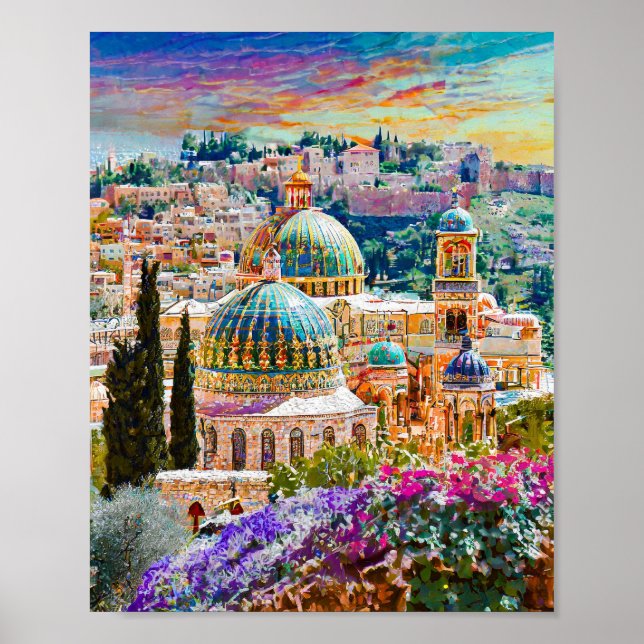 Jerusalem is the most beautiful city on the World  Poster (Front)