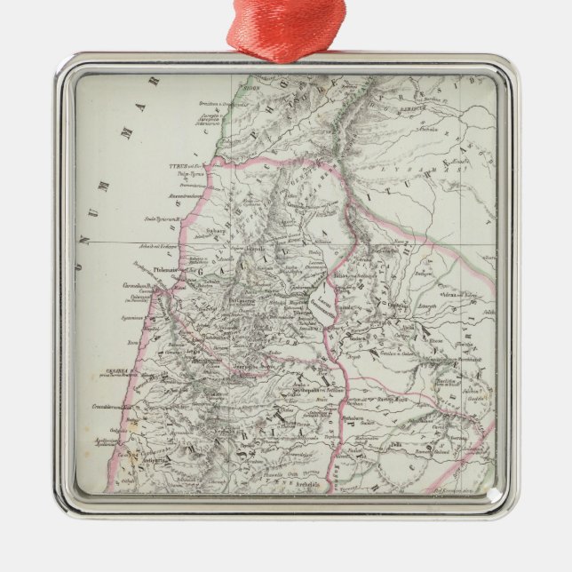 Jerusalem, Israel, Jordan Metal Ornament (Front)