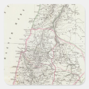Jerusalem, Israel, Jordan Square Sticker
