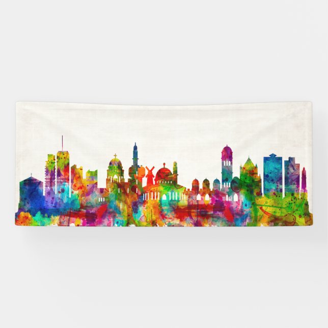 Jerusalem Israel Skyline Banner (Horizontal)
