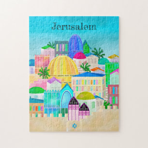 Jerusalem Israel Travel Poster Puzzle
