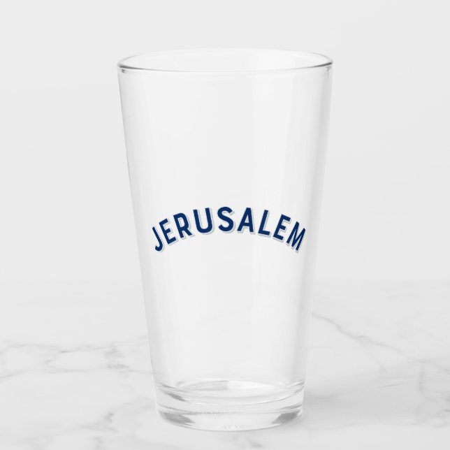 Jerusalem Isreal Glass (Front)