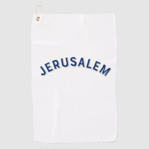 Jerusalem Isreal Golf Towel
