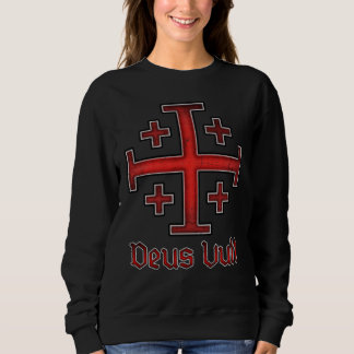 Jerusalem Knight Templar Crusader Cross Christian Sweatshirt