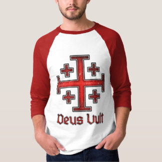 Jerusalem Knight Templar Crusader Cross Christian T-Shirt