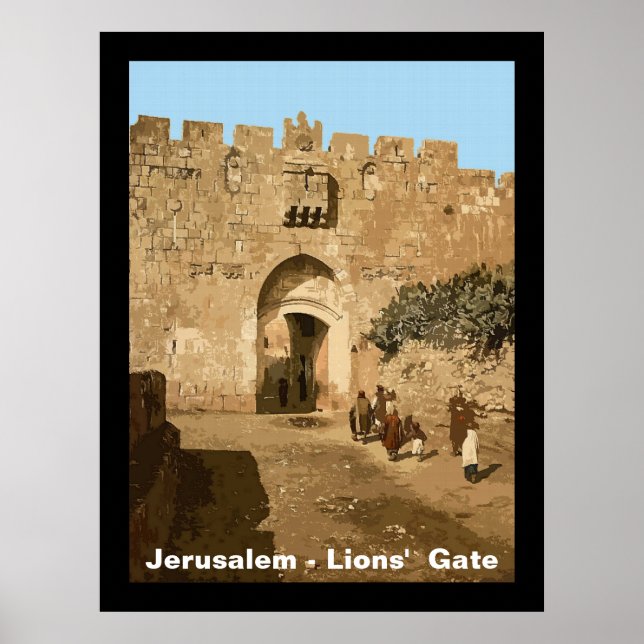 Jerusalem - Lions' Gate Poster (Front)