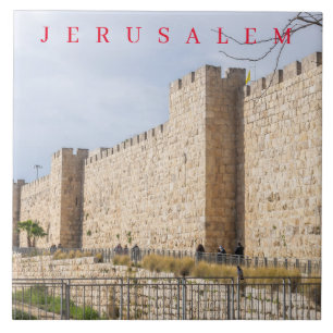 Jerusalem Old City Walls ceramic tile