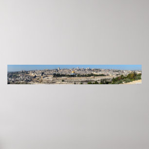 Jerusalem Panorama From Mount of Olives Poster