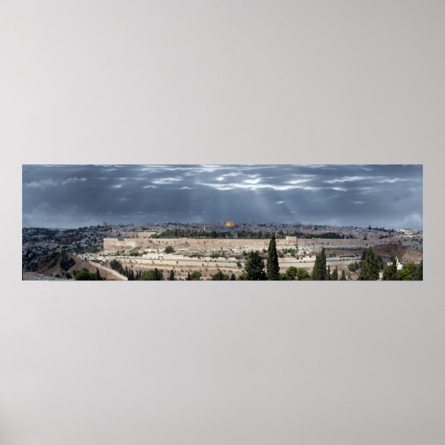 Jerusalem Panorama Tempestade Poster (Front)