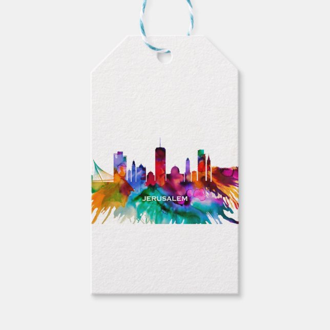 Jerusalem Skyline Gift Tags (Front)