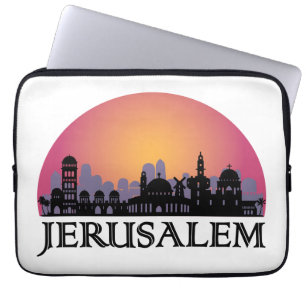 Jerusalem Skyline - Israel Travel Laptop Sleeve