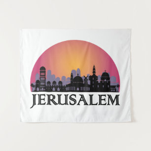 Jerusalem Skyline - Israel Travel Tapestry