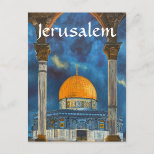 Jerusalem Temple Mount Israel  Postcard