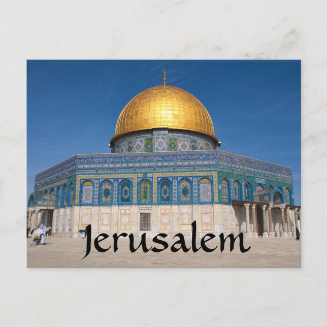 Jerusalem Temple Mount Israel  Postcard (Front)