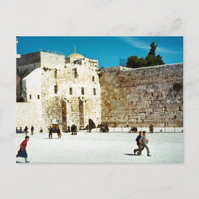 Jerusalem, the Western Wall Postcard (Front)