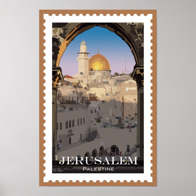 Jerusalem: Timeless Tapestry of Culture & History Poster (Front)