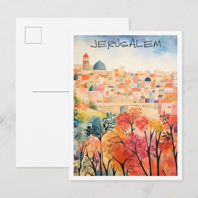 Jerusalem Travel  Postcard (Front/Back)