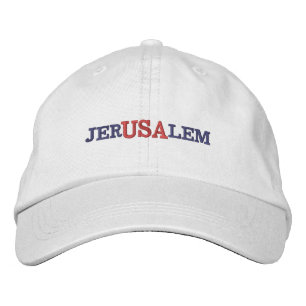 Jerusalem USA Embroidered Hat