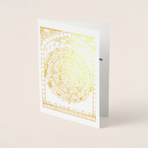 Jerusalem Wedding Mandala Foil Card