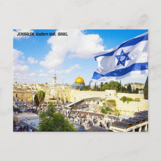 JERUSALEM, Western Wall,  ISRAEL Postcard