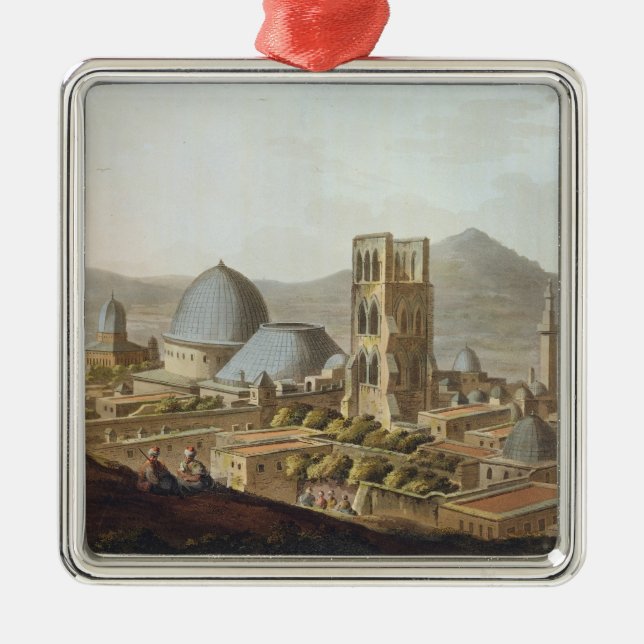 Jerusalem with the Church of the Holy Sepulchre, p Metal Ornament (Front)