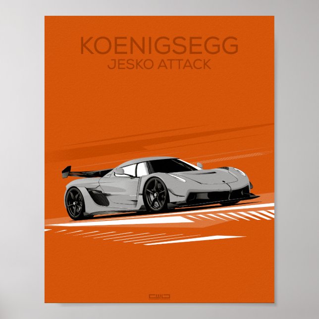 Jesko Attack Poster (Front)