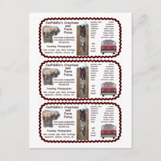 JesPiddlin Creations / Farm Fotos Bus. Cards