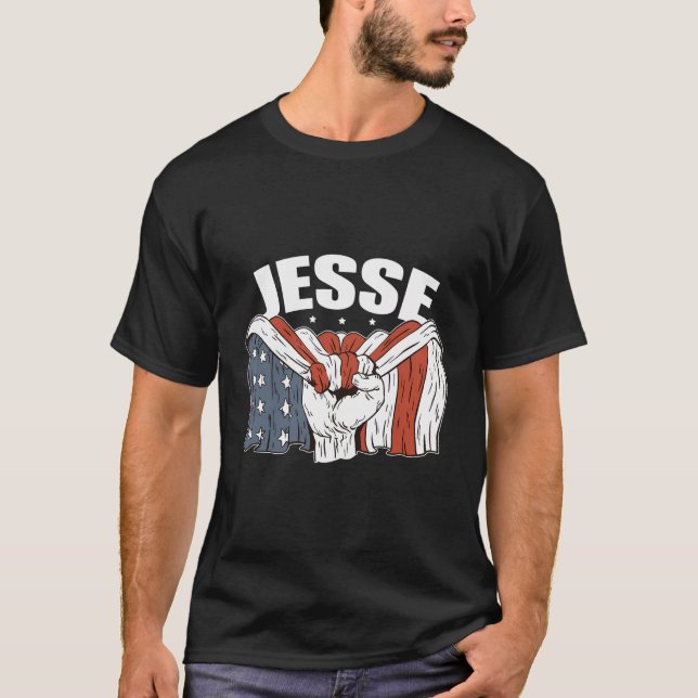 Jesse Birthday Patriotic First Name Personalised U T-Shirt (Front)