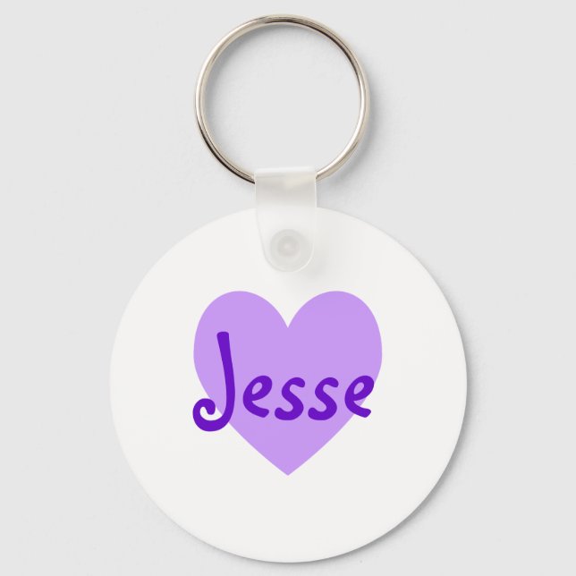 Jesse in Purple Key Ring (Front)